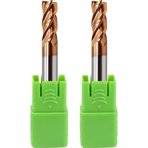 Good quality High hardness 1mm-20mm hrc 65 solid carbide 4 flutes end milling cutters Plane Processing die steel CNC tools