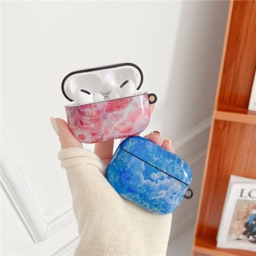 Marble Pattern Earphone Case for Airpods 1 2 Wireless Earphone Cover Charging Box Shell for AirPods Pro Protective Coque