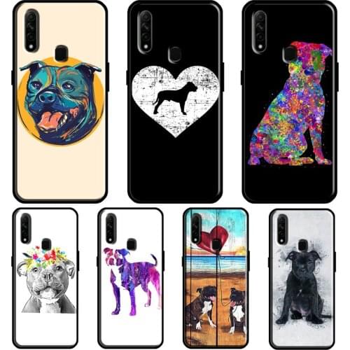 Staffordshire Bull Terrier Dog For OPPO A52 A72 Find X3 Pro Reno 2 Z A3S A5S A15 A83 A31 A53 A9 A5 2020 F5 F7 Phone Cover