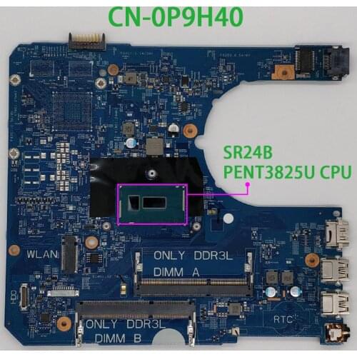 CN-0P9H40 0P9H40 P9H40 14290-2 PWB:85GK8 REV:A00 w 3825U CPU for Dell Latitude 3460 3560 PC Laptop Motherboard Mainboard Tested