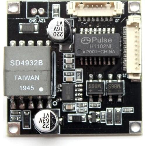 Cctv ip camera poe module PCB board DC Power Over Ethernet 12V output IEEE802.3af/at compliant for ip camera module