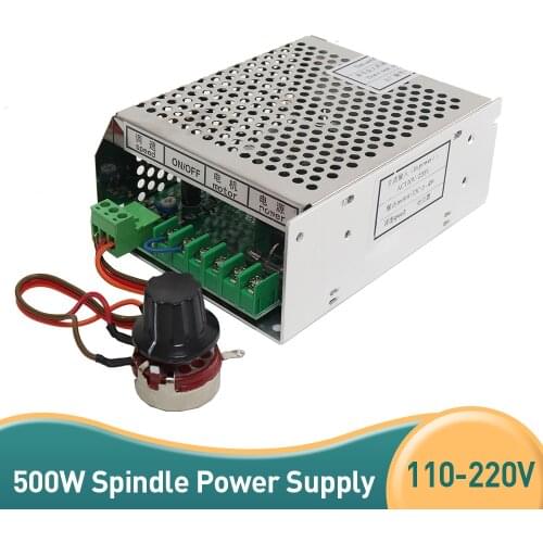 220v or 110V power supply with speed governor for 500w dc 0-100v cnc air cooled spindle motor