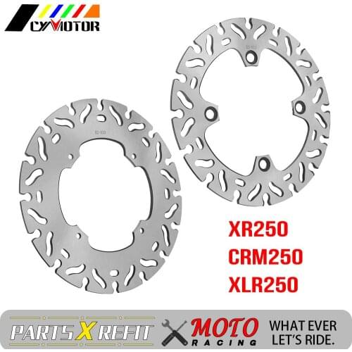 Motorcycle Stainless Steel Front And Rear Brake Disc Rotor For HONDA XR250 CRM250 XLR250 XR CRM XLR 250