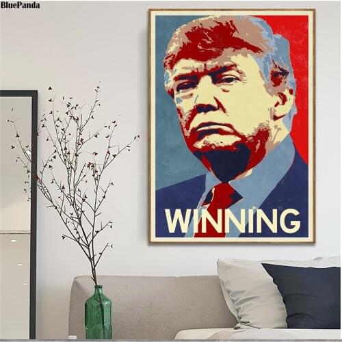 President Donald Trump Winning Poster Canvas Prints Picture Modular Paintings For Living Room On The Wall Home Decor