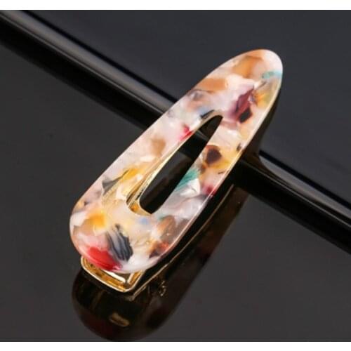 1 Pcs Floral Geometry Acrylic Acetate Hair Clips Grip Claw Barrettes Clamps Jaw Hairpin Headdress Hair Styling Accessories Tool