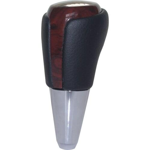 Leather Wood Gear Shift Knob for Toyota Cruiser Lexus Camry Corolla Crown RAV4 Hiace Corolla Mazda Acura Replacement M8x1.25