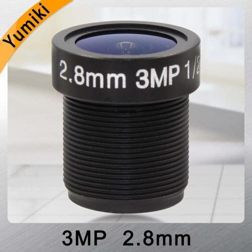 Yumiki 3.0Megpixel M12 MTV 2.8mm 3MP HD CCTV Camera Lens IR HD Security Camera Lens Fixed Iris