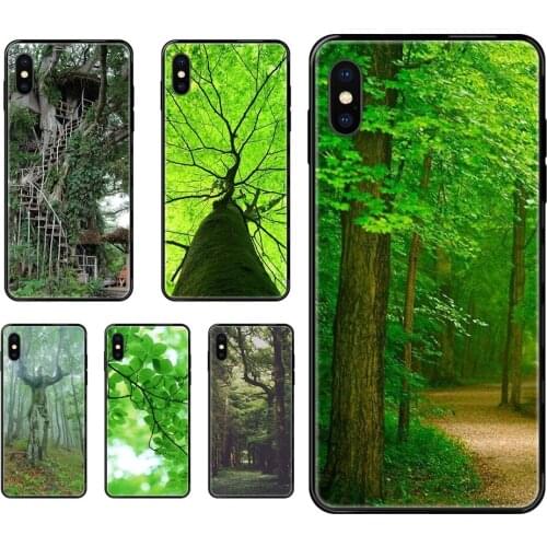 Life Green Tree For Huawei Honor 20 20i 20s 10 10i 6A 7A 7X 8C 8X 9 9A 9I 9X Lite Pro Black Soft TPU Protector Phone Cases