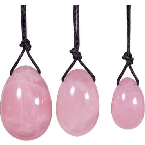 1PCS Yoni Eggs Vaginal Muscle Tightening Training Yoga Egg Kegel Exerciser Female Natural Jade Stone Hygiene Drilled Yoni Ball