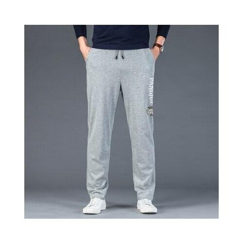 2021 spring and autumn mens fat fat plus fat plus size sports pants trousers loose fat fat male long casual pants 3