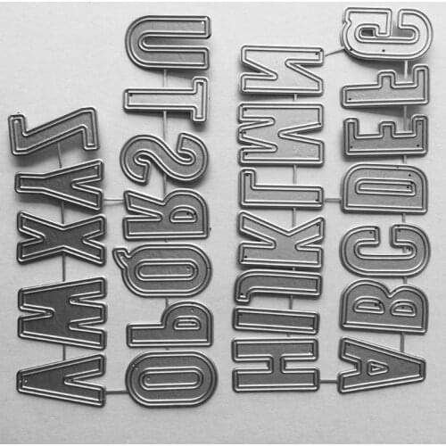 Alphabet Letter Metal Cutting Dies Stencil Scrapbooking DIY Album Stamp Paper M68E