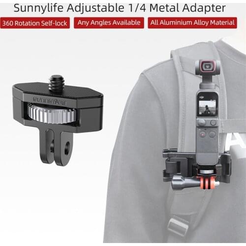 Aluminium Adapter for DJI Pocket 2 Accessories Bicycle Clip Holder Backpack Clamp Mount Fixed Base Sunnylife Spare Parts Combo