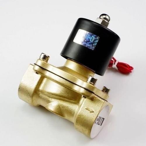 Free Shipping 5PCS 1/2" Brass 220VAC Electric Solenoid EPDM Valve Brass Water Air 2W160-15
