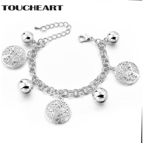 TOUCHEART Stainless Steel tree of life Bracelet & Bangles Charms For Women Luxury Brand Jewelry friendship Bracelets SBR180070