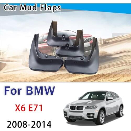 For BMW X6 E71 2008 2009 2010 2011 2012 2013 2014 Mudguard Fender Mud Guard Flaps Splash Flap Mudguards Accessories