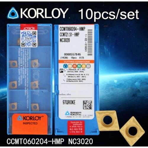 CCMT060204-HPM NC3020 10pcs/set CNC carbide insert NC3020 Machining steel Free shipping