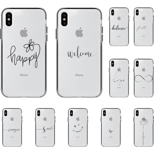 Yinuoda Love Heart Letter Phone Case for iPhone 8 7 6 6S Plus X 5S SE 2020 XR 11 12 pro XS MAX