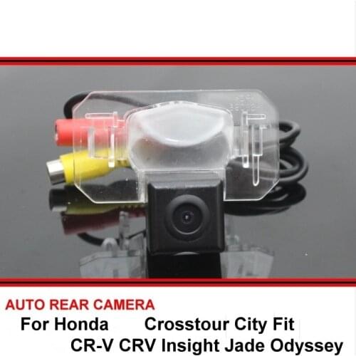 For Honda Crosstour City Fit CR-V CRV Insight Jade Odyssey Car Reversing Back up Parking Rear View Camera HD CCD Night Vision