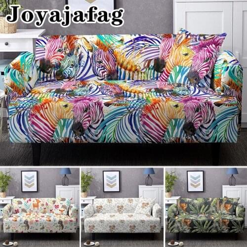 Stretch Sofa Cover Carton Lovely Animal Washable Dust-proof Slipcover 1/2/3/4 Seater Elastic Couch Covers For Living Room Decor