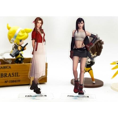 F Fantasy FF7 VII 7 Tifa Lockhart Aerith Gainsborough REMAKE HM acrylic stand figure model plate holder cake topper anime Japan