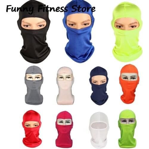 Smooth Satin Sunscreen Balaclava Scarf Motorcycle Mask Windproof Bicycle Cycling Headgear Hiking Hunting Climbing Head Cover