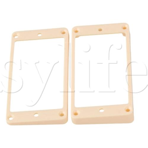 Humbucker Pickup Ring Curved Bottom IVORY For GUITAR