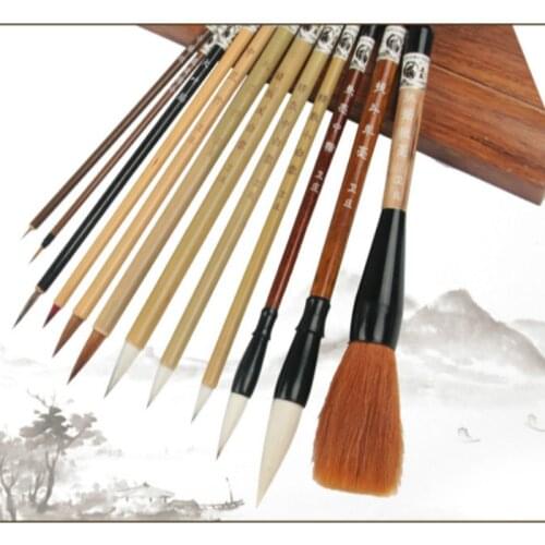 Mouse Whisker Lian Brush Tinta China Chinese Calligraphy Pen Bird Landscape Ink Painting Brush Chinese Painting Supplies