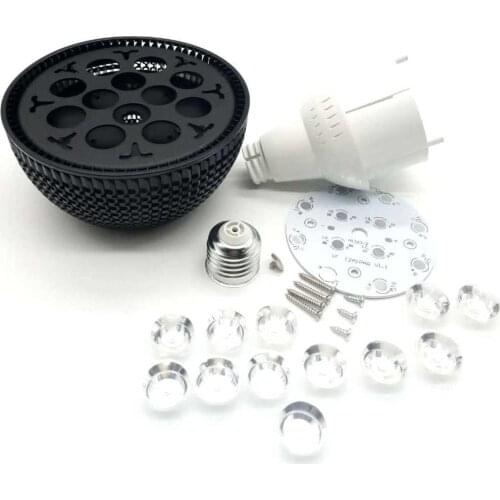 1pcs DIY LED PAR38 lamp kitsl light bulb 12w 18w par light shell suite parts led accessories e27 lamp holder