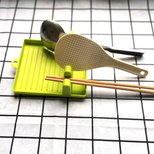 Spoon Mat Kitchen Shelves Kitchen Cleaning Pad Kitchenware Tableware Cooking Ladel Storage Plastic Frame