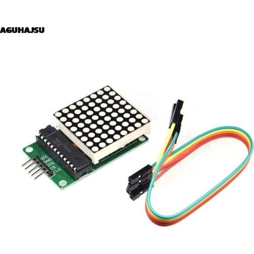 MAX7219 Dot Led Matrix Module MCU LED Display Control Module for arduino 5V Interface Module 8 x 8 Output Input Common Cathode