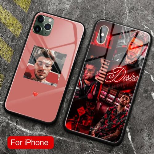 Zayn Malik fashion soft silicone smooth glossy Glass Phone Case Cover for iPhone SE 6 6s 7 8 Plus X XR XS 11 12 mini Pro Max
