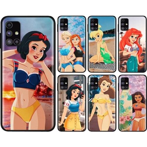 Disney Beach Princess For Samsung Note 20 10 9 8 Ultra lite Plus Pro F62 M62 M60 M40 M31S M21 M20 M10S Soft Phone Case