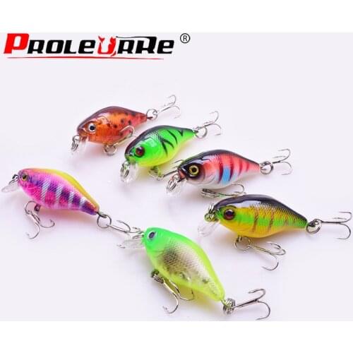 6pcs/Lot Crankbaits Set Mixed Colors Fishing Lures Minnow Hard Baits Wobbler Bass Swimbait Sea Swim Jerkbait Trout Tackle