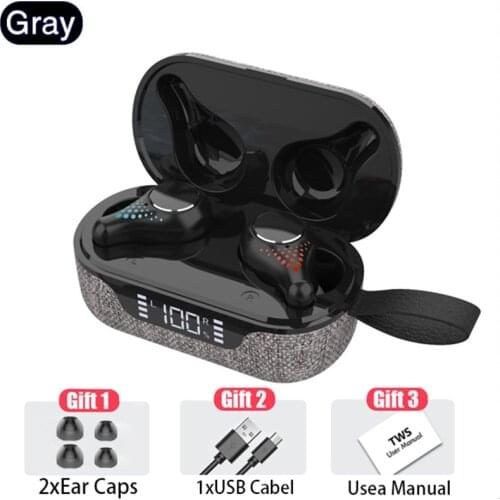 New T8 wireless Bluetooth Headset TWS Bluetooth 5.0 In-ear Sport Earphones IPX7 Waterproof Noise Canceling Bluetooth Headphones