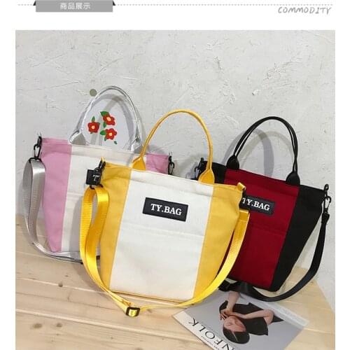 Totes Casual Shoulder Bag Cotton Foldable Shopping Women Eco ReusableB Shopper Bags Women Canvas Ladies Casual Shoulder Bag