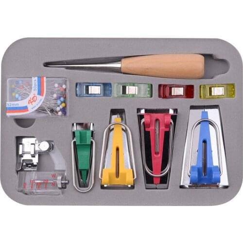 4 Size 6mm 12mm 18mm 25mm Quilting Hemming Tape Maker Sewing Accessories Seam Tools Supplies Accessory Seams Instruments Set