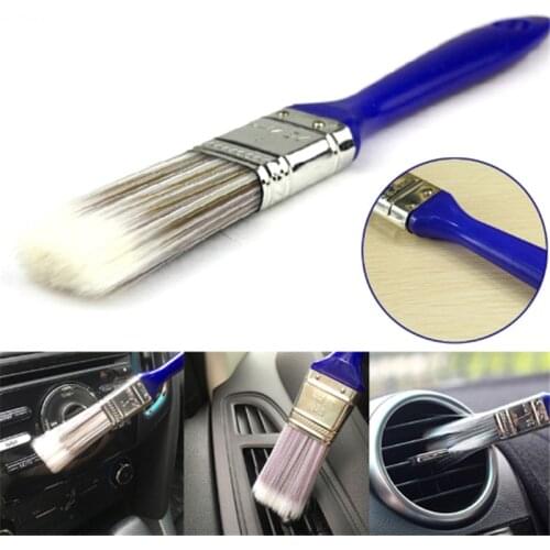 Plastic Handle Car Brushes For Interior Detailing Dashboard Rims Wheel Air Outlet Engine Car Wash Cleaning Accessory