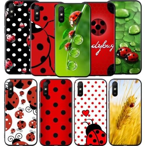 Seven-Star Ladybug Silicone Cover For Xiaomi Redmi 9 9T 9C 8 7 6 Pro 9AT 9A 8A 7A 6A S2 5 5A 4X Plus Phone Case