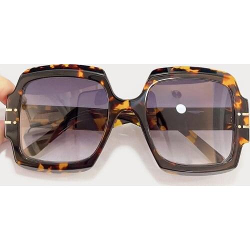 Oversized Square Sunglasses Men With Luxury Brand Big Sun Glasses UV400 Female Male