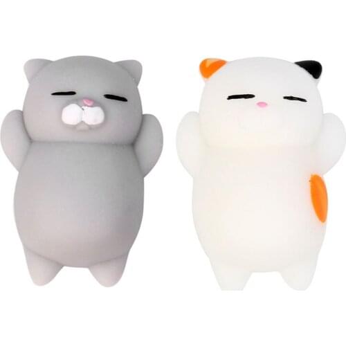 Squeeze Healing Fun Kids Kawaii Toy Stress Reliever Decor TPR animal Noverty Toys Anti Stress Cute Cat M0092