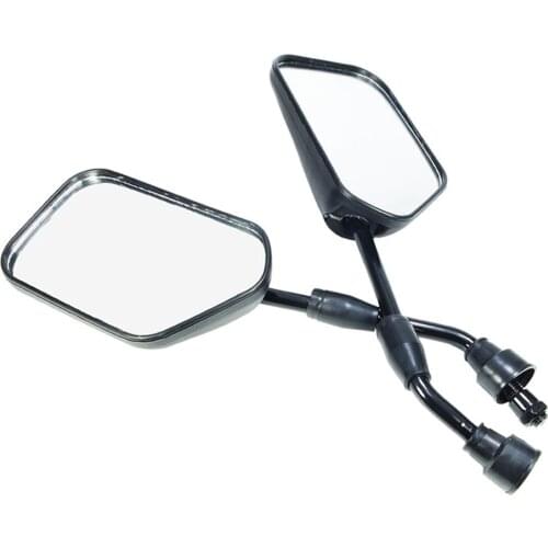 E0130 Moto Mirrors Scooter E-Bike Rearview Mirrors For HJ125 GS125 WY125 10MM Motorbike Screw Rear View Mirrors