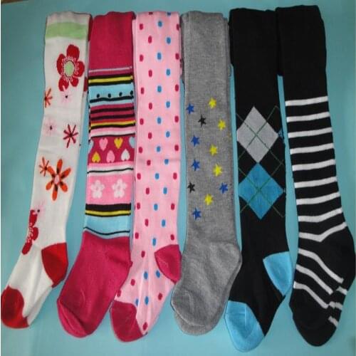 3pcs/lot Anyongzu babys pantyhose boy girl has a flower star stripe in six colors to choose babies aged 6 month to 36month