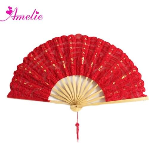 Free Shipping Handmade 27cm Mixed color Battenburg Lace Embroidery Hand Fan Wedding Decoration Lace Fan