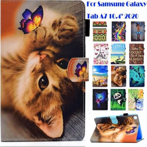 Tab A7 SM-T500 Case for Samsung Galaxy Tab A7 10.4" 2020 Release T505/T505N/T507 Slim fold Stand Protective Cover Shell Skin