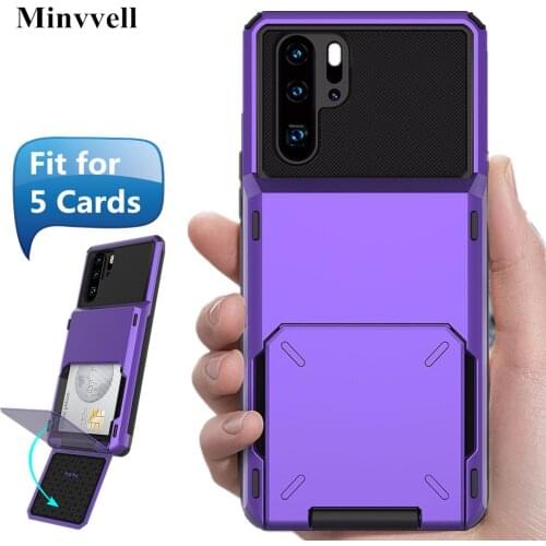 For Huawei P40 P30 Pro Lite P Smart 2019 Case Flip Card Slots Business Armor Cases For Huawei P30 LITE P30pro P20 P40PRO Cover