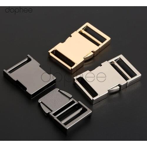 Dophee 1pcs 53*30mm Metal Bag Buckle Safety Buckle For Bracelet Purse Luggage Handbag Leather Belt Dog Collar DIY Accessories