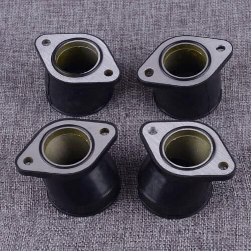 DWCX 4PCS Motorcycle Carburetor Boot Intake Manifold Fit for Kawasaki ZR750 ZR-7S ZR-7