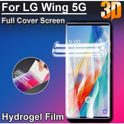 HD 3D Ultra Clear Soft LCD Full Coverage Screen Protectors For LG Velvet Wing 5G L-52A Hydrogel Films(Not glass)