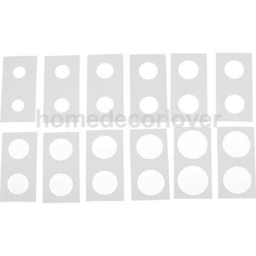 New 50pcs 2x2 Cardboard Mylar Coin Collection Flips Holders Storage