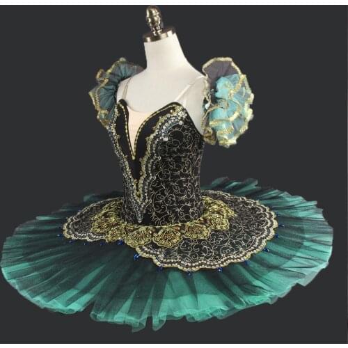 Adult Black Swan Classical Ballet Tutu Costume Red Professional Ballet Tutu Black Ballet Tutus For Performance LD0014